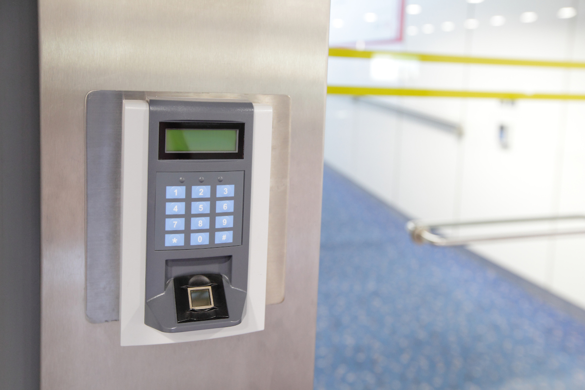 A keypad that provides access to an otherwise inaccessible area