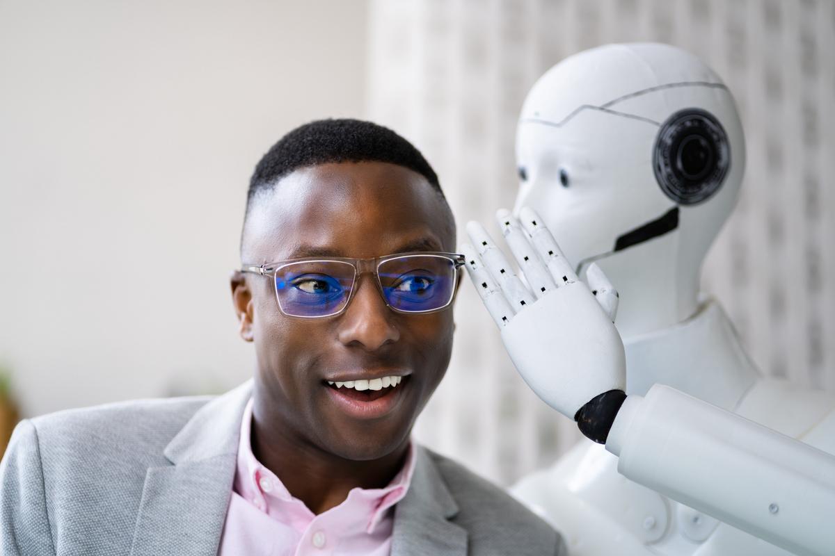 Working with AI Technology.