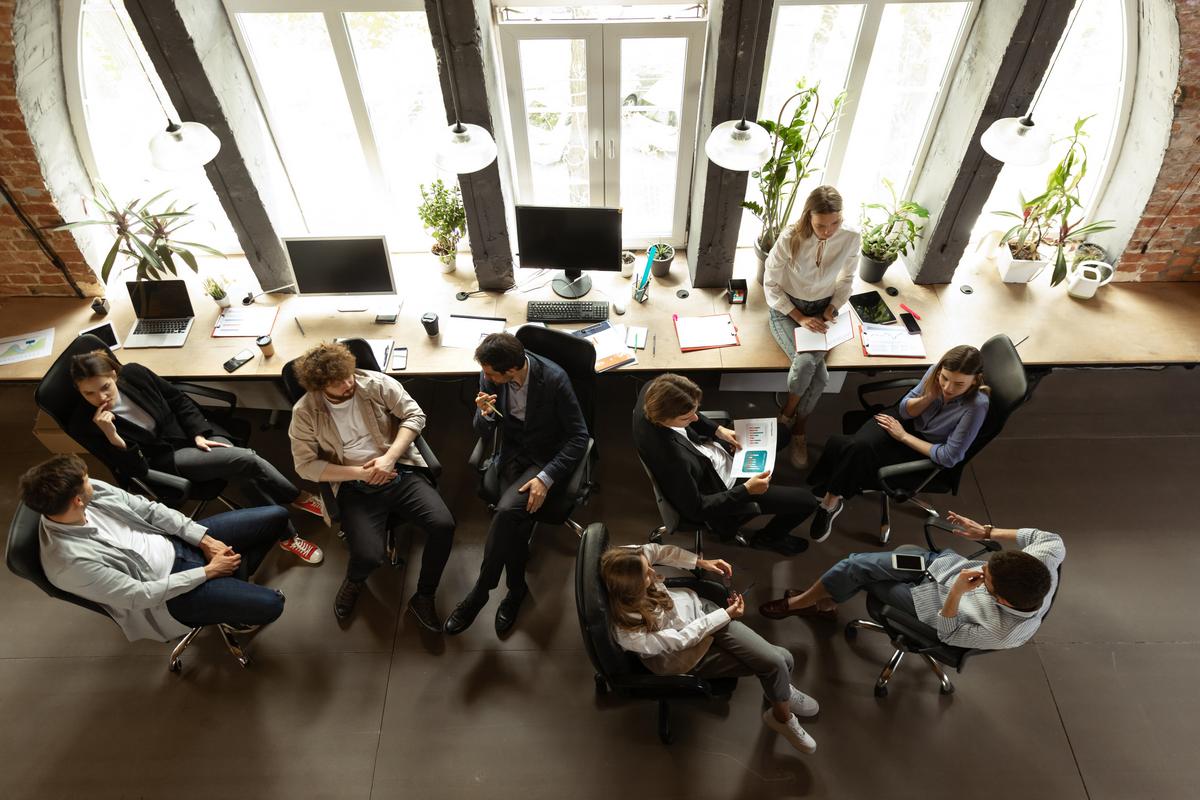 Business People Working in an Office